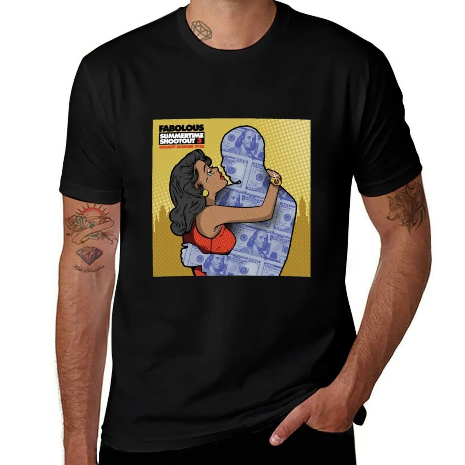 Fabolous Summertime Shootout 3 Poster Fan T-Shirt Work Utility Short Sleeve Shirt T-Shirt