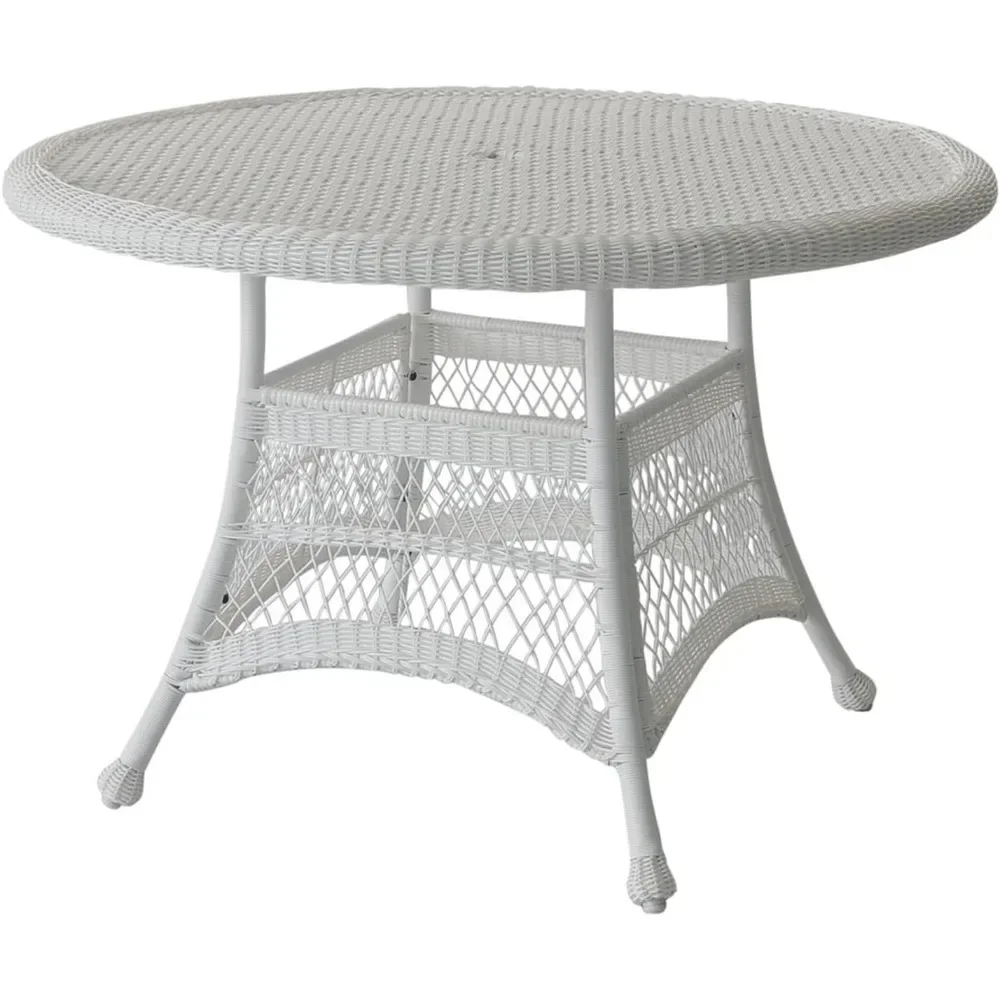 Wicker Round Dining Table, 44