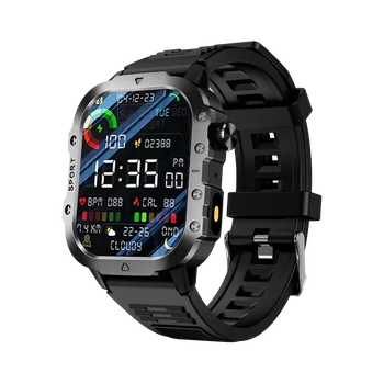 LAXASFIT 2026 New LED Men's Smart Watch Bluetooth Voice Control Multi-Sport Modes Health…