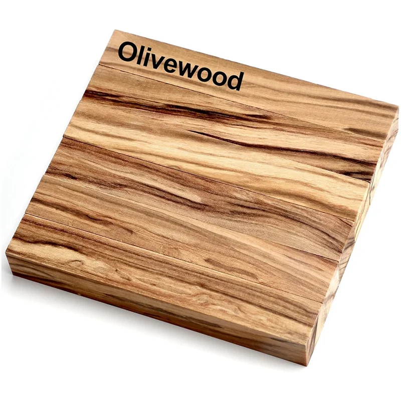 ABNO-15 قطعة من أدوات أقلام خشب الزيتون الفراغات لوازم تحول القلم DIY الحرف اليدوية، 5 × 3/4 × 3/4 بوصة