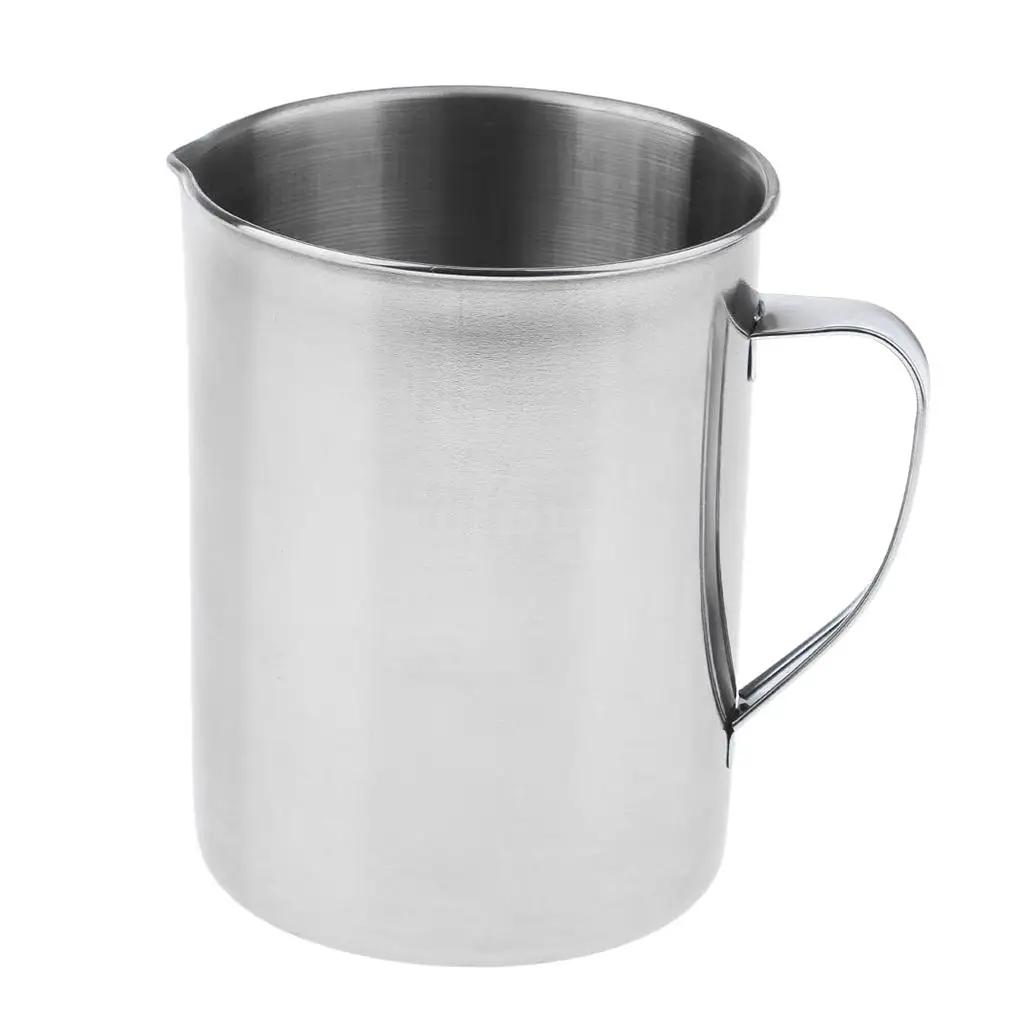 Stainless Steel Handle Water Liquid Measurement Cup Mug 2000 Ml