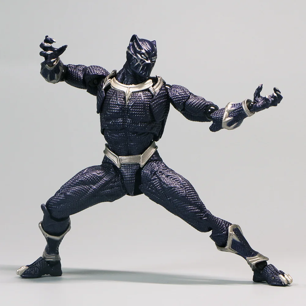 Black Panther Marvel The Avengers Figure PVC koleksi aksi Model anak-anak hadiah mainan 15cm