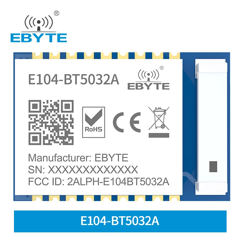 NRF52832 BLE5.0 Bluetooth беспроводной радиочастотный модуль 2,4 ГГц 4 дБм беспроводной приемопередатчик Ibeacon EBYTE керамическая антенна