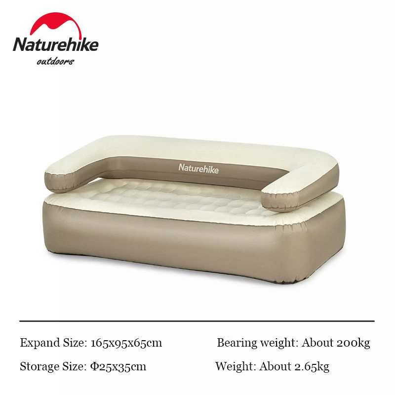 Naturehike Portable Inflatable Sofa Bed 35CM Heighten Outdoor Camping Leisure Inflatable Bed Bearing 200kg Detachable