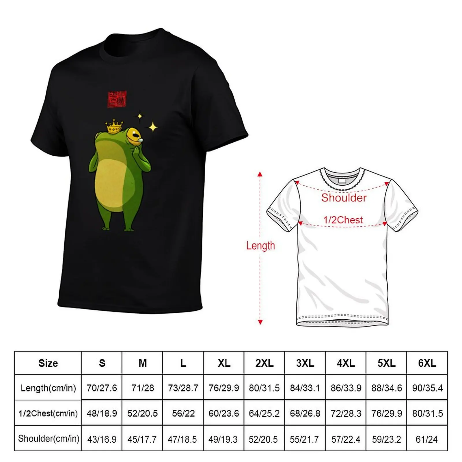 Emotional Overwhelmed Happy Frog T-Shirt Casual Everyday Wear T-Shirt