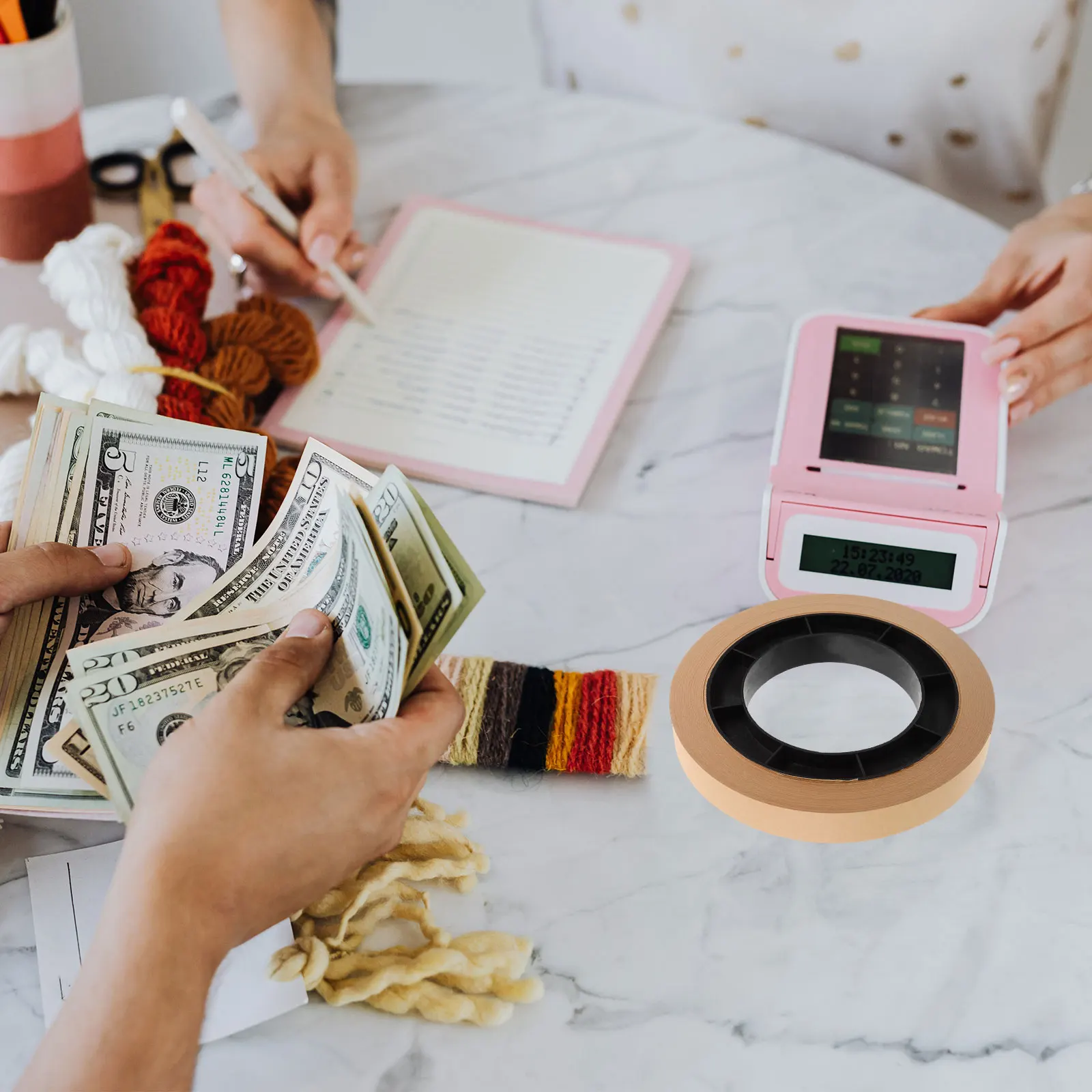 الأوراق النقدية ورقة التعادل حزام المال الأوراق النقدية البلاستيك فاتورة الفرقة أغلفة النقود للفواتير