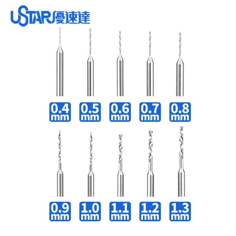 

UA90280 Model White Steel Drill Tip Bit Set 10 Pcs/Set Hobby Cutting Tools Accessory DIY Assemble