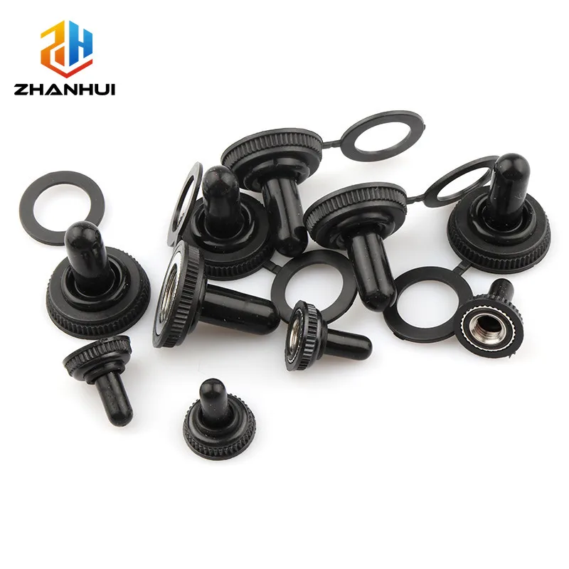 5/10Pcs 6mm/12mm Toggle Switch Waterproof Cover - Rubber Dustproof Protector for Rocker/Toggle Buttons