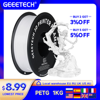 GEEETECH 1Kg 1.75mm PETG Filament For 3D Printer Filament Vacuum Packaging Overseas Warehouses Fast Ship