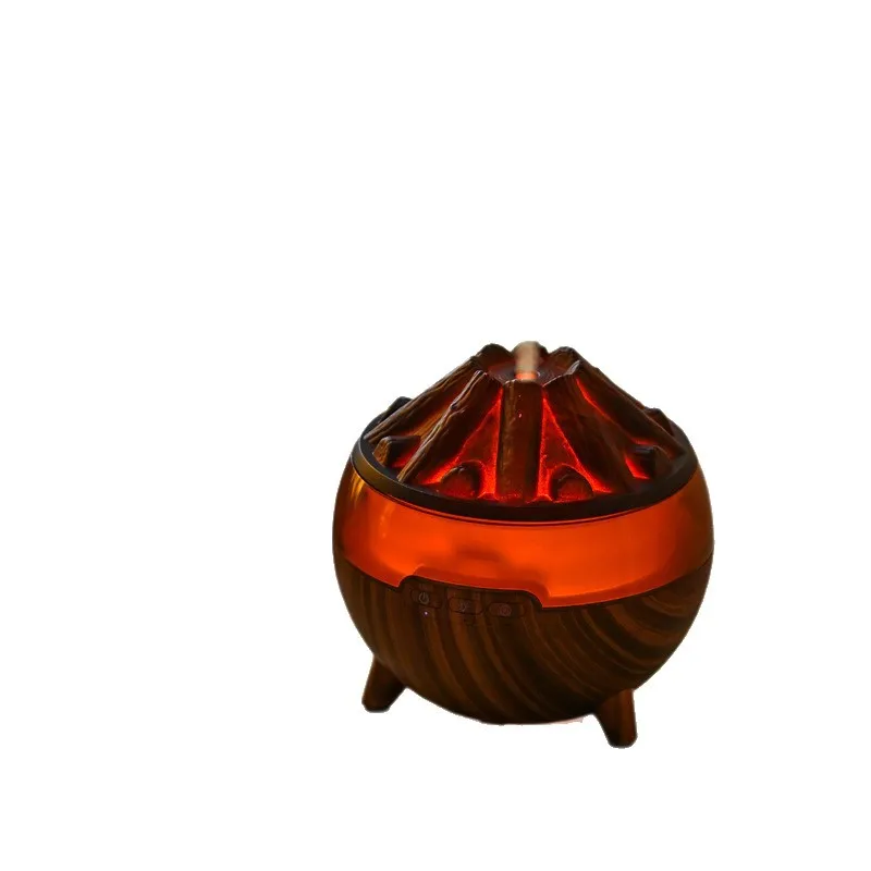 

Ароматерапевтический увлажнитель воздуха с имитацией угольного пламени и текстурой древесины, настольный, с пультом ДУ, имитация угольного костра, атмосферная подсветка