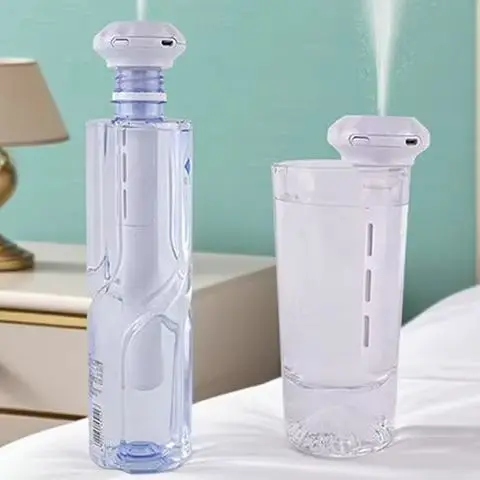 Mini Portable USB Mineral Water Diamond Humidifier Car Home Desktop Large Spray Hydrating Bottle
