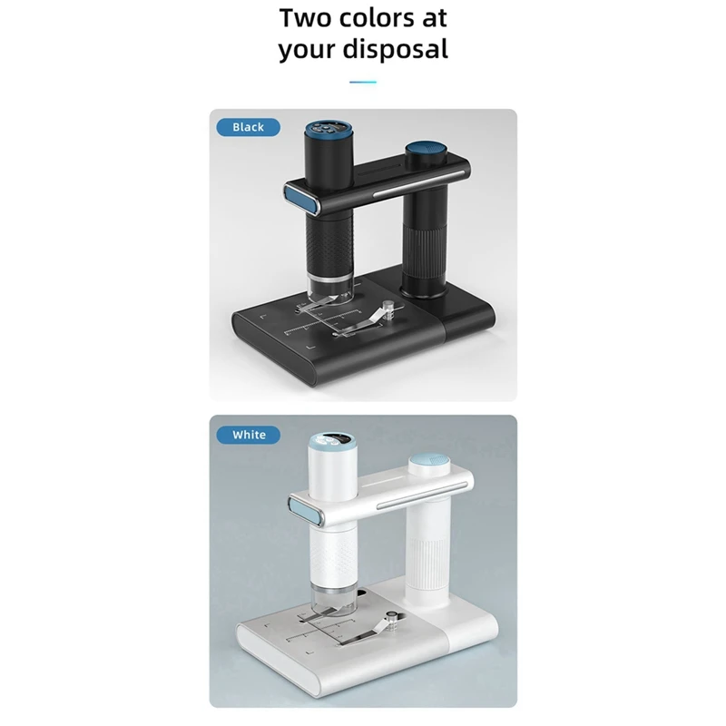 200W Digital Microscope Desktop USB Digital Microscope With Bracket For Repair Welding Microbe Observation Black