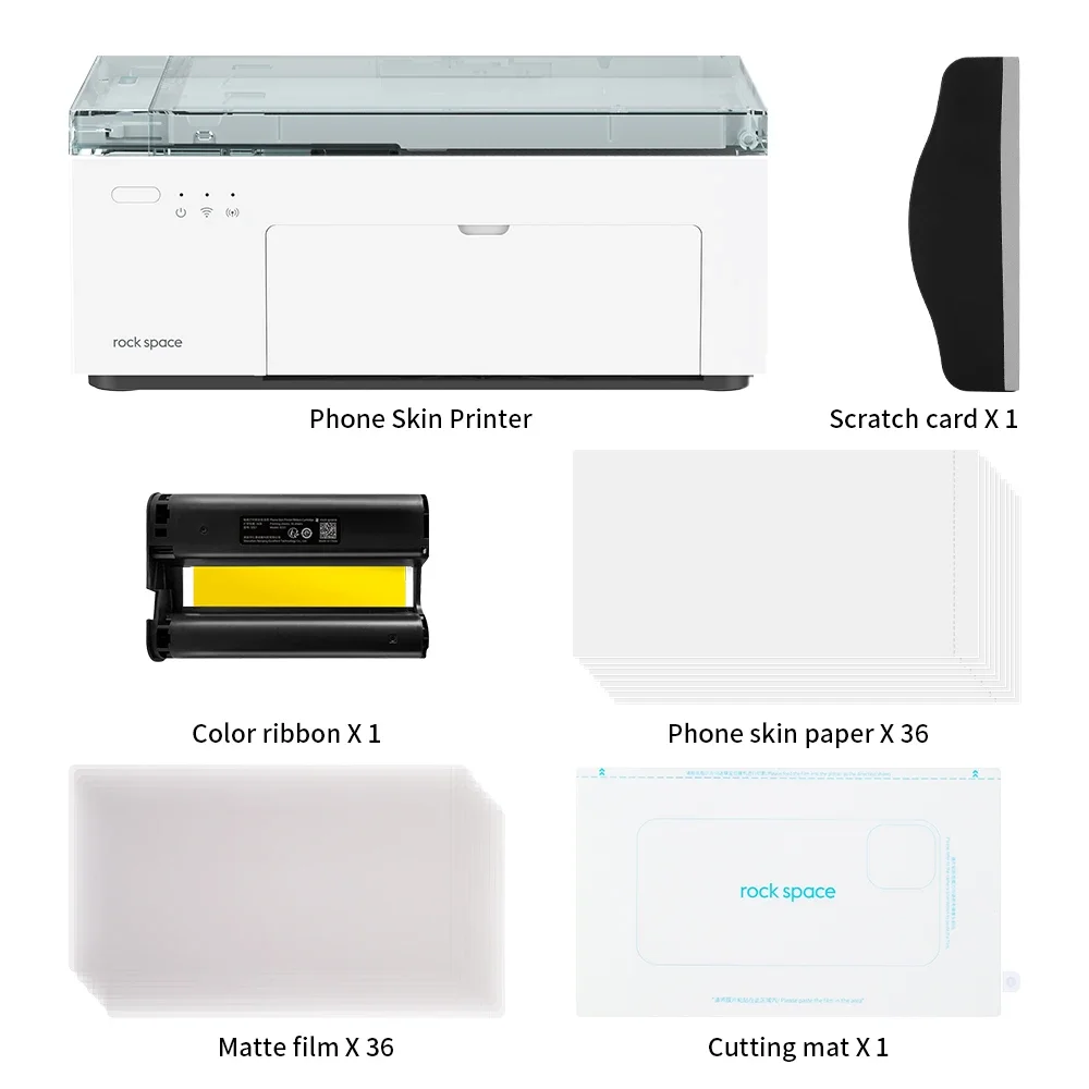 Photo Printer 36 Sheets Full Color Photo Portable Instant Photo Printer for iPhone Thermal Dye Sublimation WiFi Picture Printer