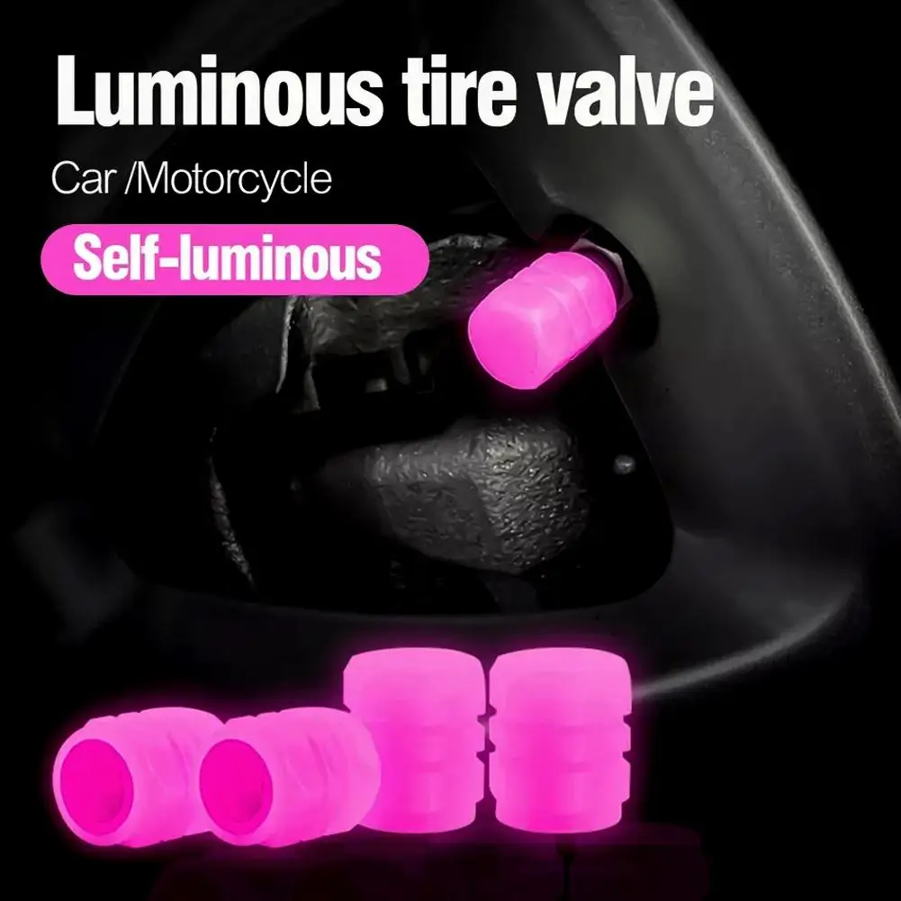 Valve Caps Tire Glow-in-the-dark Recycled Infinitely Wheel Bike Decoration Car Luminous Tyre Accessories Styling Motorcycle X2S2