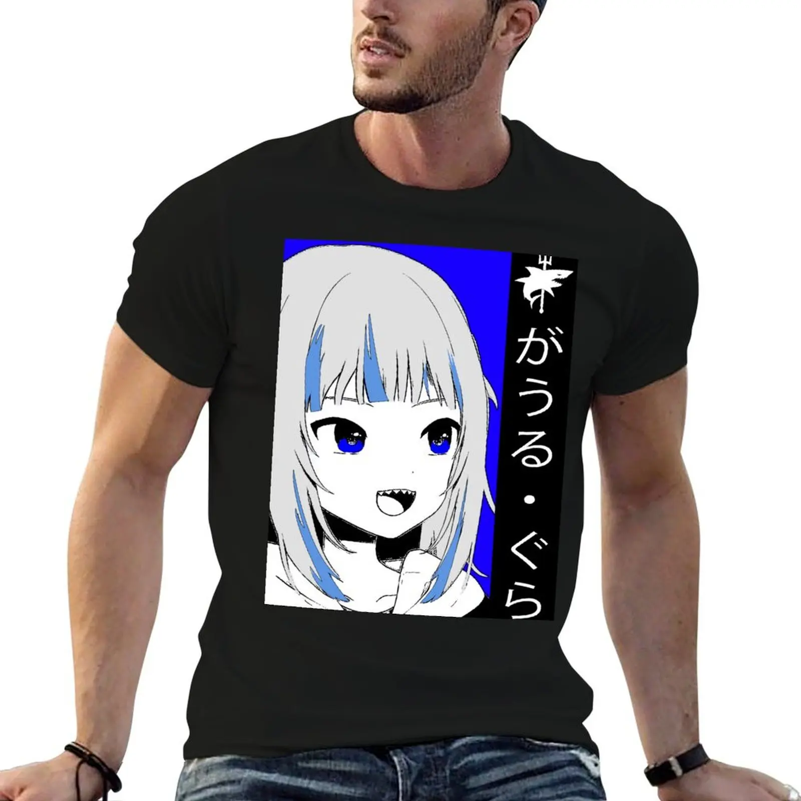 

Футболка Gura, летняя футболка, мужская рубашка Gawr Hololive EN