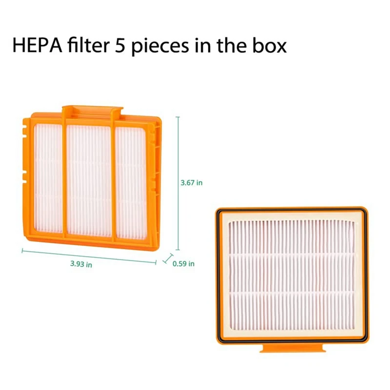 Replacement Parts Main Brush Side Brush HEPA Filter Compatible For Shark AV2501AE AV2502AE Vacuums Cleaner Accessories