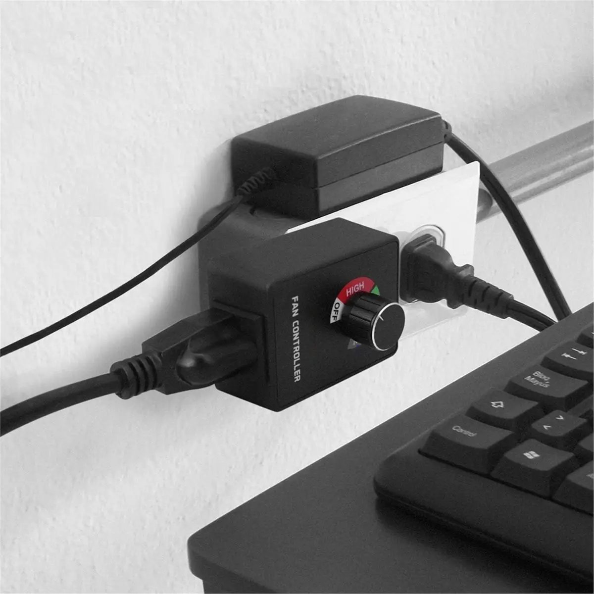 Promotional-2pcs Variable Speed Controller Cordless Vent Blower Speed Adjuster for Inline Duct Exhaust Fan Us Plug