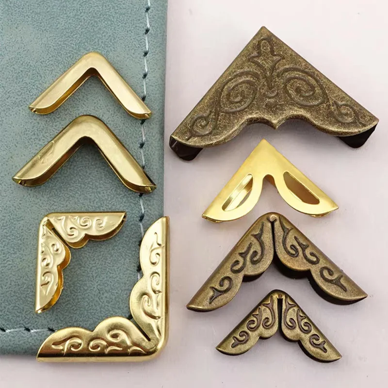 Metal Book Corner Protector Decorative Hardware Notebook Album Wrapping