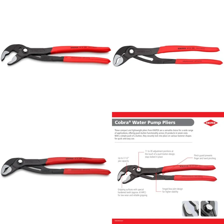 

Tools Cobra Water Pump Pliers