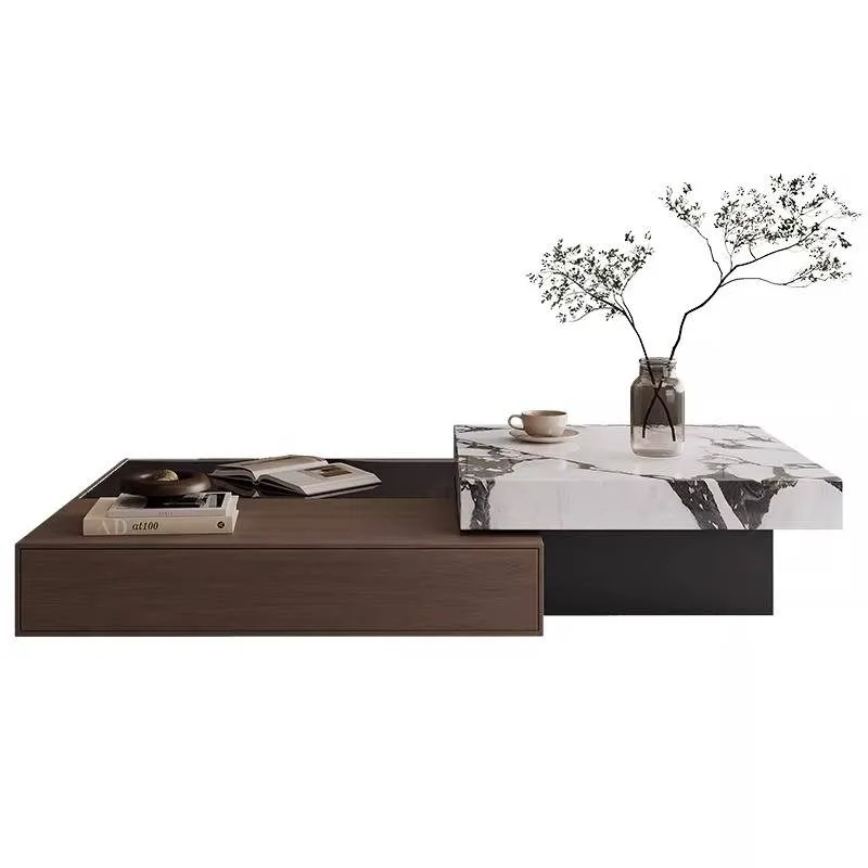 Marble Assecorises Coffee Tables European Pieces Basses Apartments Coffee Tables Glass Dressing Mueble Para Hogar Furniture Home