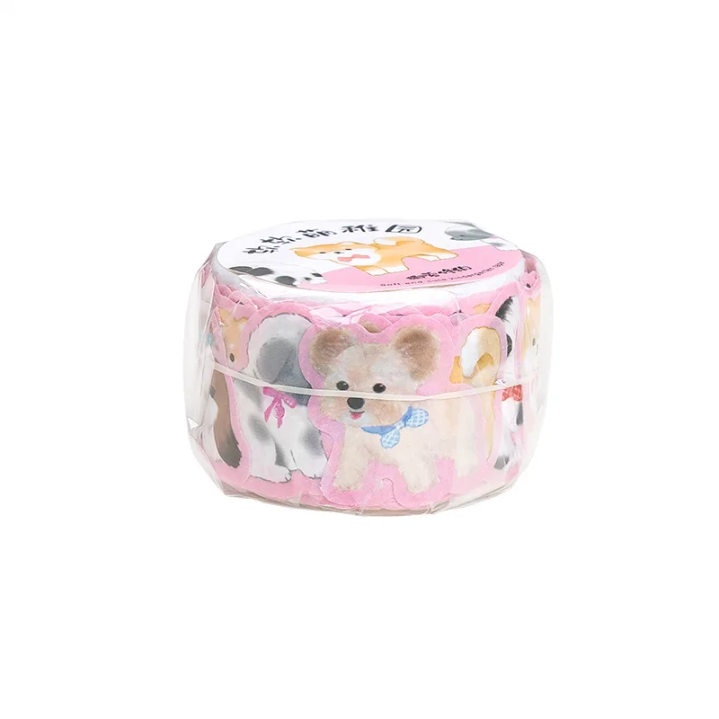 100pcs Soft and Cute Kindergarten Collage Tape Special Cartoon Animal Elements Hand  DIY Handbook Decoration Stickers