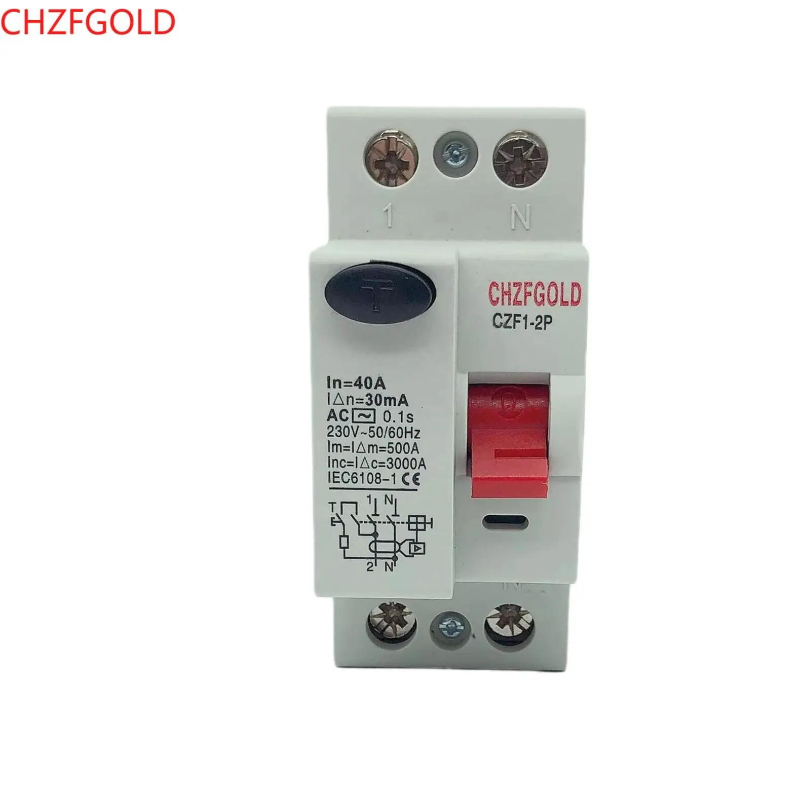 RCD RCCB  ELCB7-2P 230VAC 2P25A 40A 63A 30mA Elcb Residual Current Circuit Breaker Operation Protection Device Electrical Tools