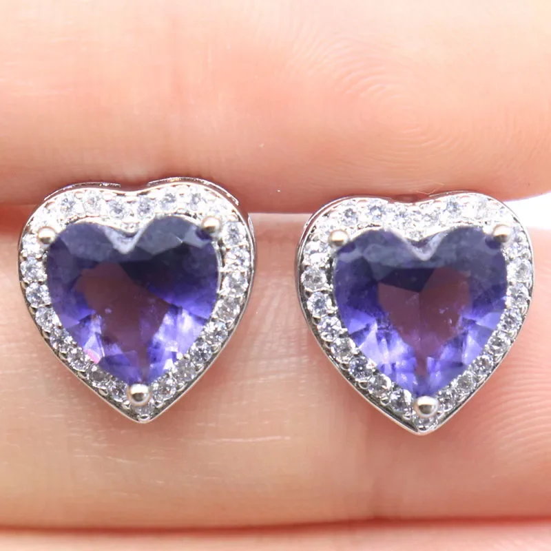 

Buy 4 Get 1 Free 925 Solid Sterling Silver Earrings 3g Customized Purple Spinel Rhodolite Garnet London Blue Topaz Morganite