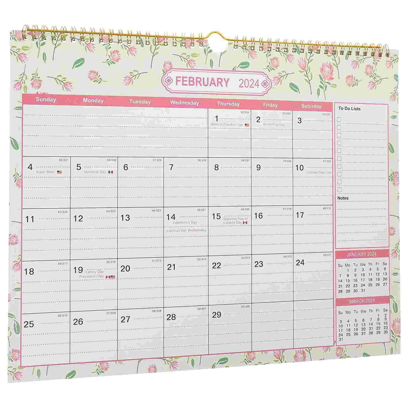 2024 Wall Calendar Monthly Calendar Wall Hanging Calendar Planner Modern Desktop Daily Calendar Notepad For Daily Home Office