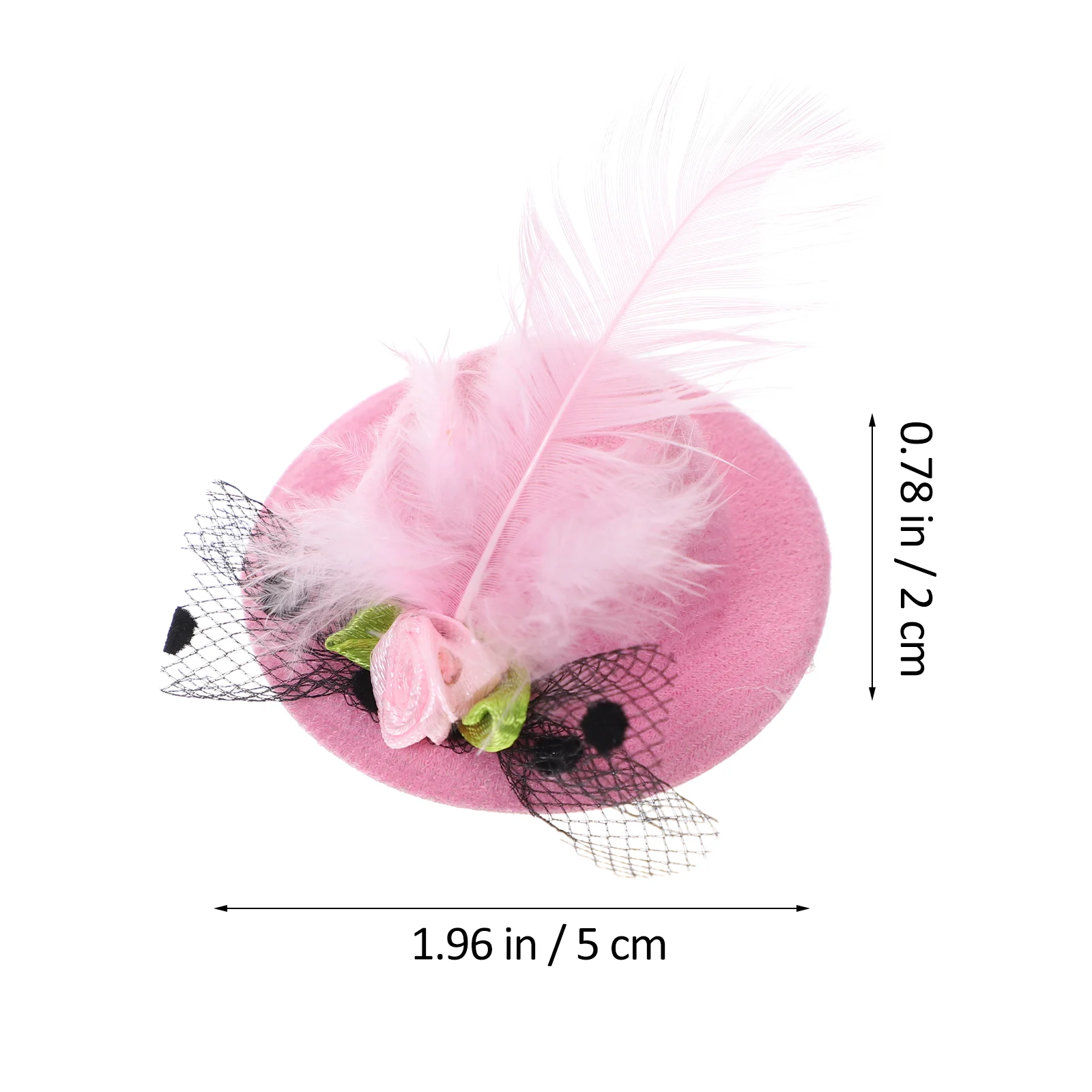 12 Pcs Issue Card Women's Hat Kidcore Clothes Mini Fascinator Kids Hair Clamp Clip