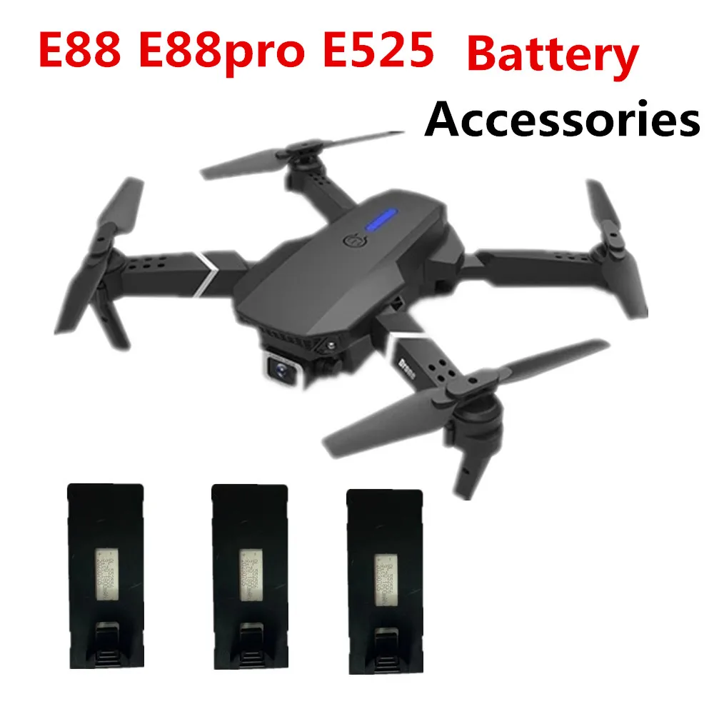 E88 Drone Original Accessories 3.7V 1800Mah Battery/ For E88 pro Drone spare parts Battery E525 Drone Battery