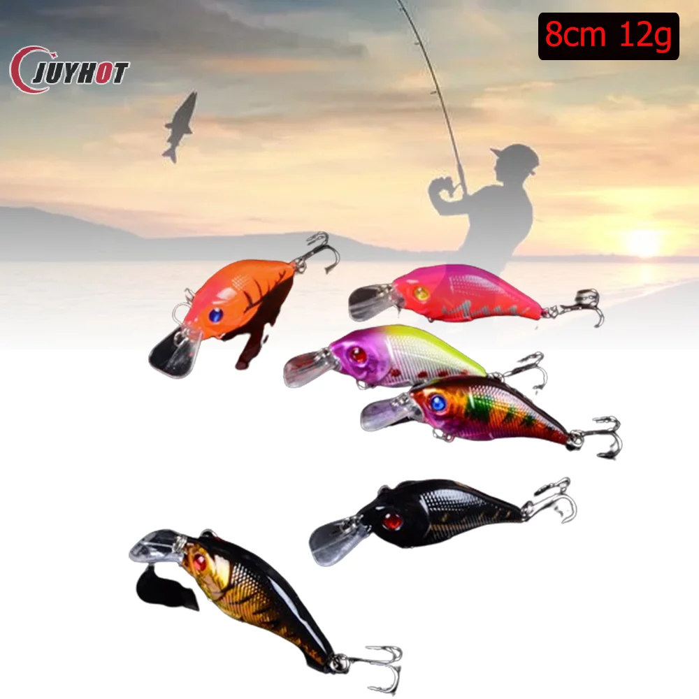 8cm 12g Rock Fat Man Lure Bait Fishing Minnow Fake Baits Bionic Lure Bait Sinking Crankbait Fishing Gear Supplies