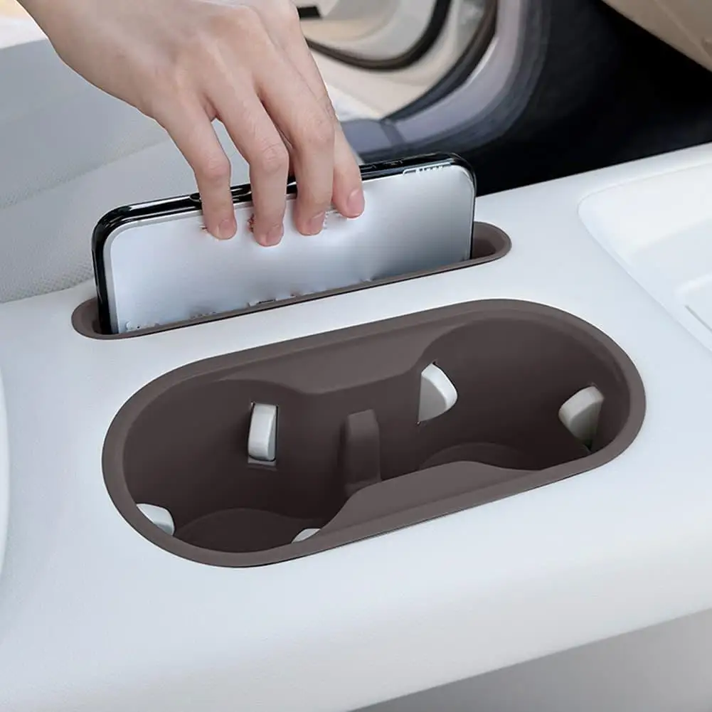 Für 2026 GWM ORA 5 Mittelkonsole Aufbewahrungsbox Getränkehalter Matte & Handyfach Ablage Konsolenorganizer Innenraum-Schutzzubehör – Detail 14