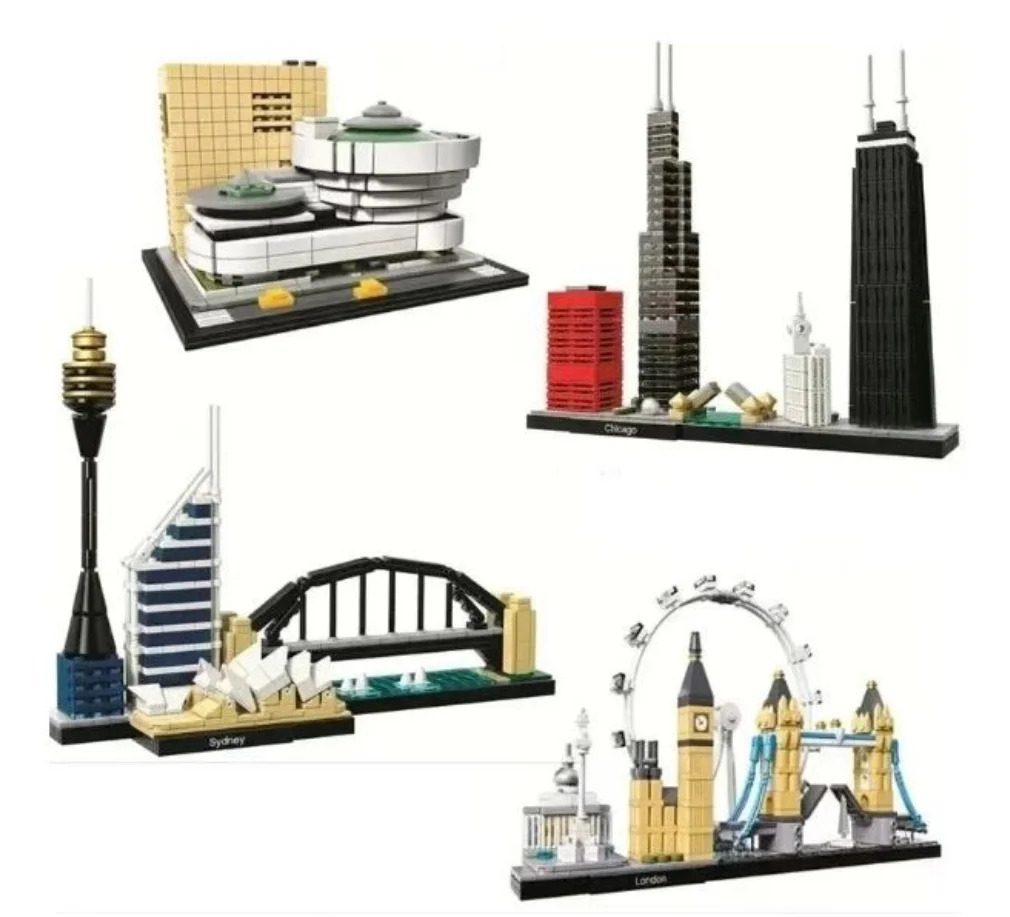 2026 City Classic Architecture Berlin Venice Tokyo London San Francisco Chicago City Building Blocks Adult Toy Gifts