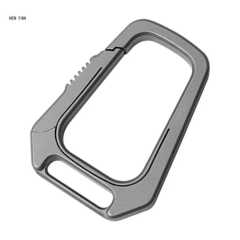 

Titaniums Alloy Keychain, Multifunctional Buckle Keychain Multipurpose Key Clip M89D