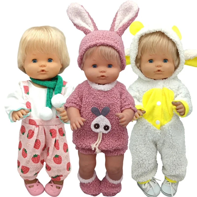 Reborn Baby Dolls Dress for 40 Cm Nenuco Ropa Y Su Hermanita Children Girl Gift Doll Clothes