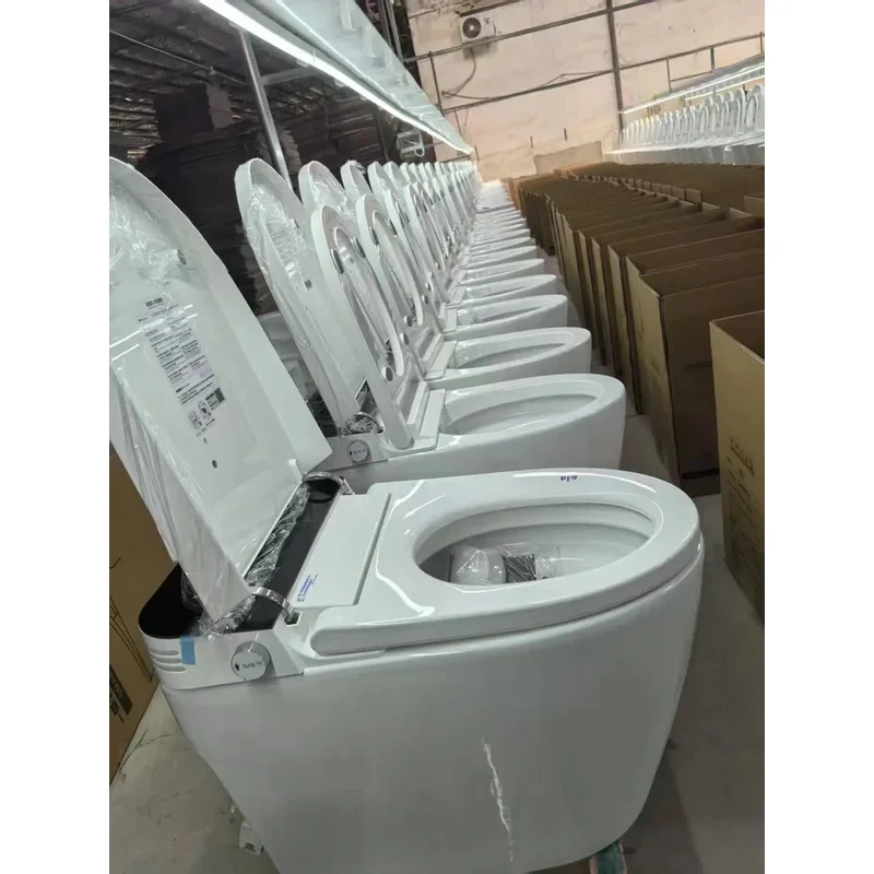 Smart Toilet, Automatic Intelligent WC Mode Bidet, S Trap, Modern Sanitary Ware, Auto Open Flush, with Remote