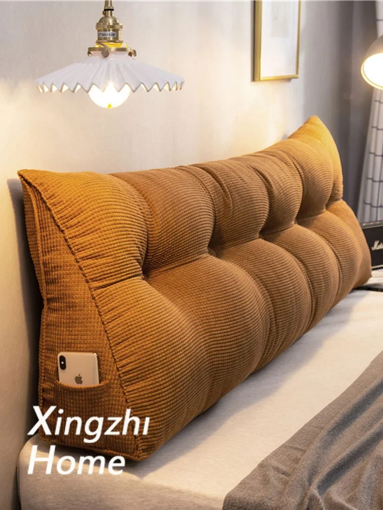 

Xingzhi Home Tat Bed Head Soft Padded e Pillow .8 Meter New 2023 Large Barest Pad Mediterranean Sle Pure Color