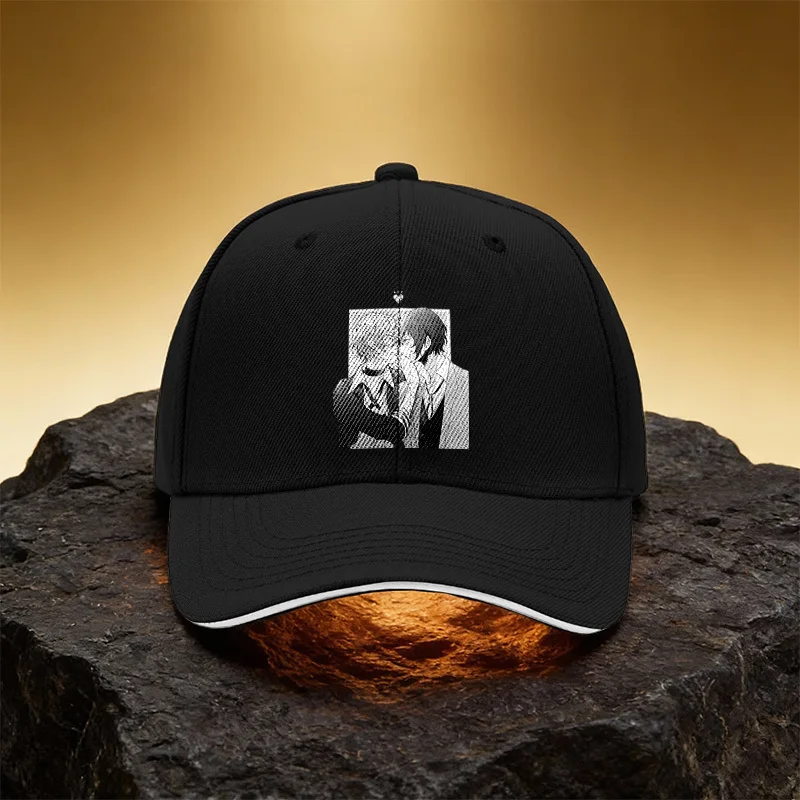 Men's Whisper Comic Print Hat, Unisex Printed Baseball Cap Sandwich Brim Snapback Sports Cap, Suitable for Daily Commuting and T