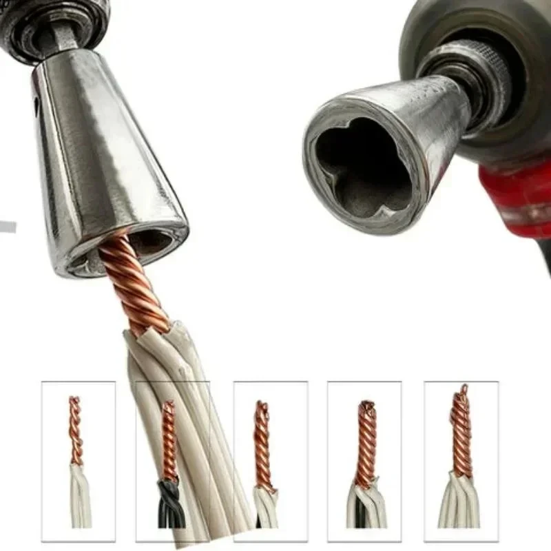 1pc ferramentas de torção de fio rapidamente twister eletricista artefato para drivers de broca elétrica conector torcido dispositivo de cabo multi-ferramenta