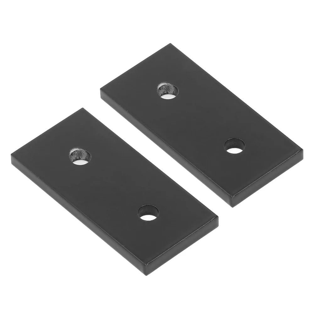 2pcs Compression Resistance Aluminum Alloy Joint Board Durable Heavy Duty Flat Joining Plate Rectangle Joint Plate