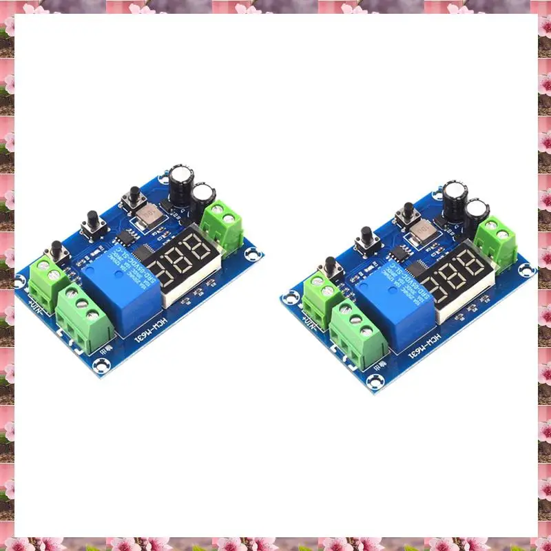 2025 2X HCW-M631 DC6-40V Battery Charge Discharge Module With Voltmeter Undervoltage Overvoltage Protection Timing Function,2X H
