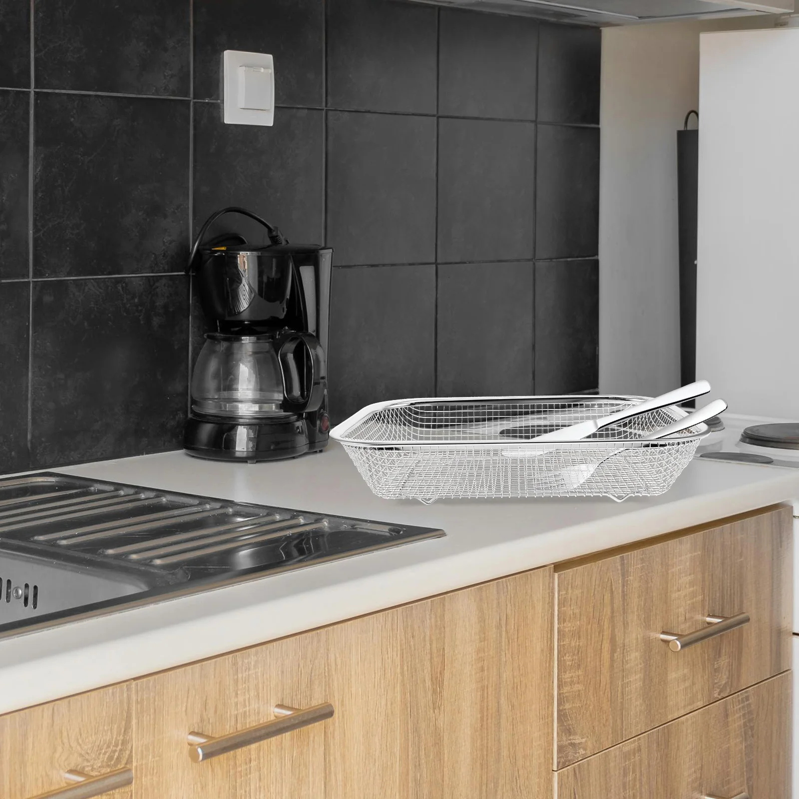 

Stainless Steel Dishwasher Basket for Small Items Heavy Duty Mesh Storage Holder Baking Gadgets Vegetables Fruits Cleaning Tool