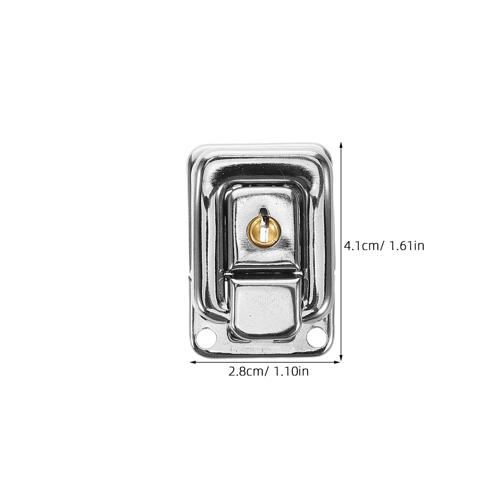 4Pcs Iron Handheld Key Lock Hasp Latch Vintage Style for Jewelry Chest Suitcase Toolbox Security Mailbox Locks