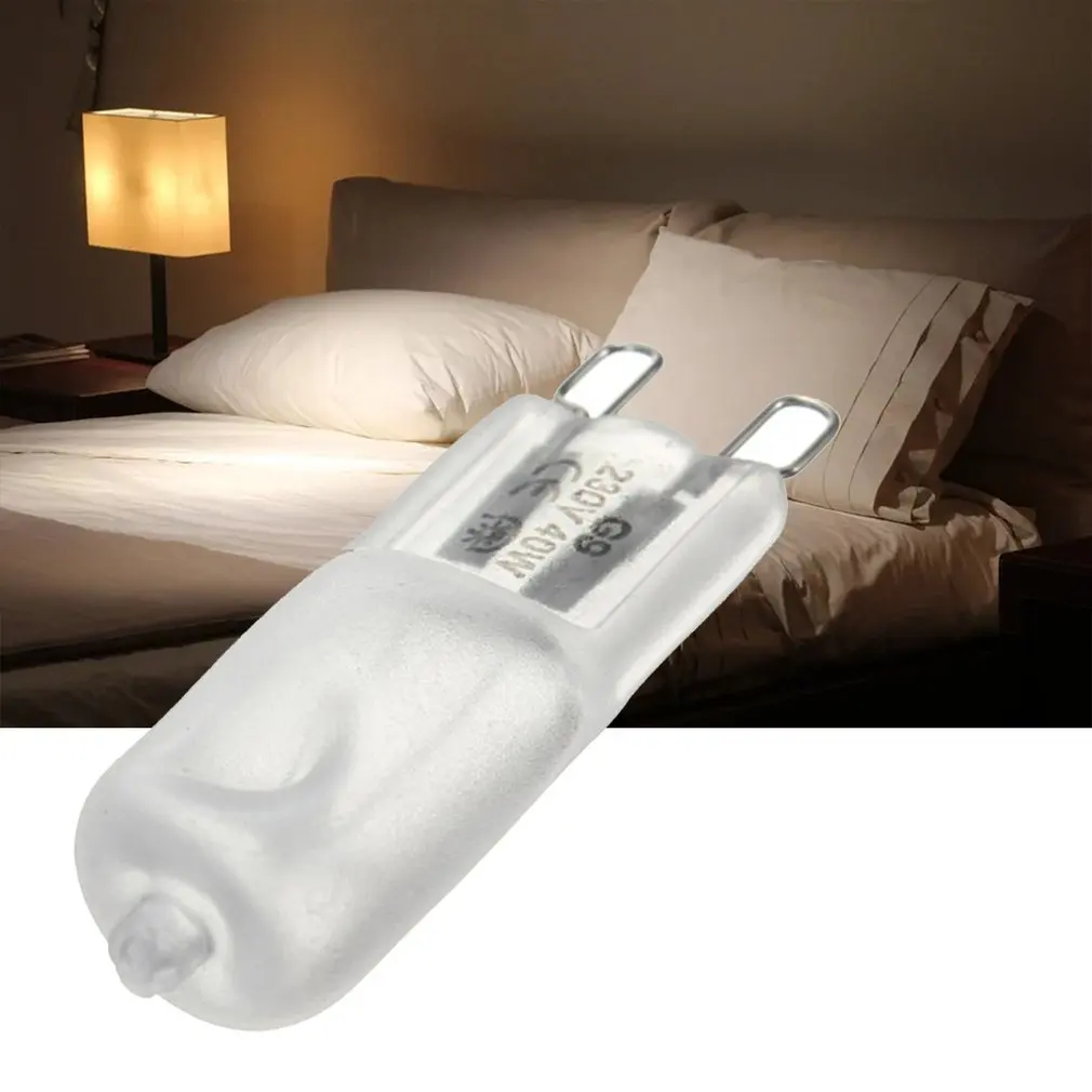 1 Pc G9 lampadina alogena Super Bright 230V 40W 3000K bianco caldo per interni trasparente alogena G9 lampada luci a risparmio energetico