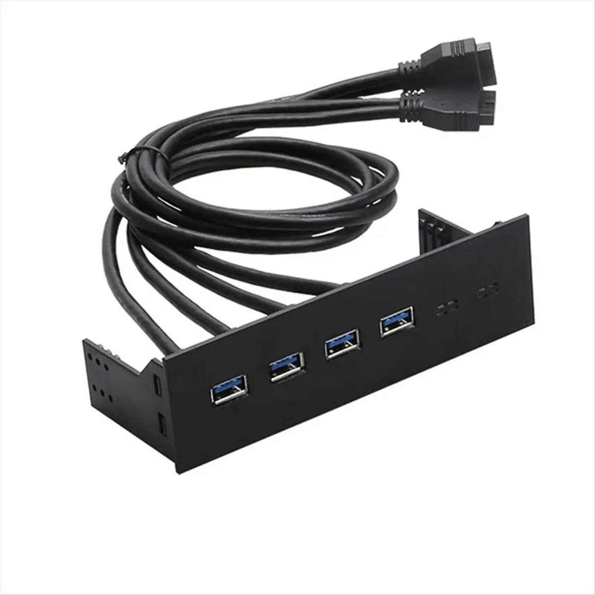 A14M 5.25In Front Panel Hub 4port PCI-E to USB3.0 Conversion Computer Expansion Board OpticalDrive for Computer Plug and Play