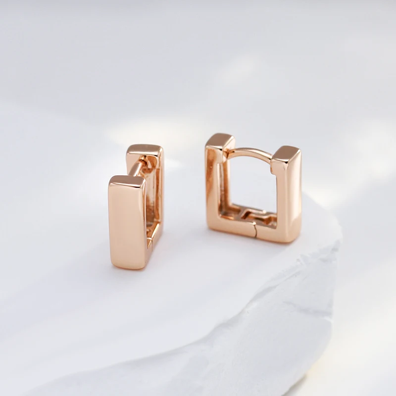 JULYDREAM Minimalist Hollow Square Geometric Thicker Hoop Earrings Gold Color Trendy Women Dangle Jewelry Girl Daily Accessories