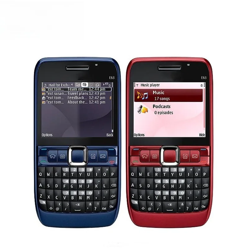 Nokia E63 classic straight full keyboard retro old student backup mobile phone