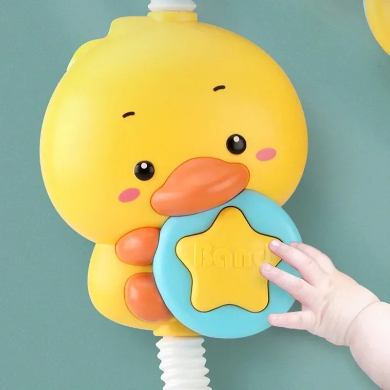 New Bathing Toy Baby Water Game Duck Model Faucet Shower Electric Sprinkler Swimming Bathroom Baby Toy