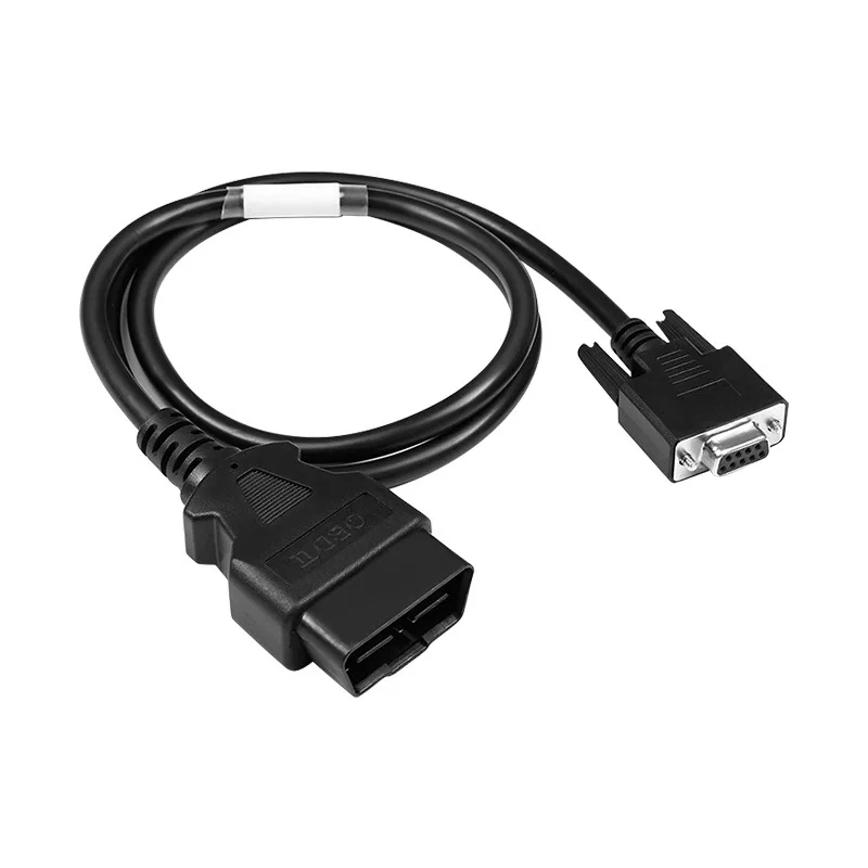 OBD2 Main Cable Diagnostic Tool Adapter Connector Cable for Launch X431 CRP123 Creader VII and VIII,Male to 2 Rows 15 Pin Female