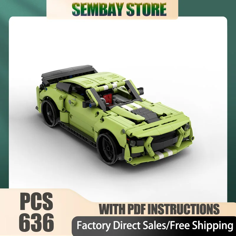 

Sports Car Moc Building Bricks Modular Drift Champion Speed Cars Model Technology Blocks Christmas DIY Toy Construction Gifts